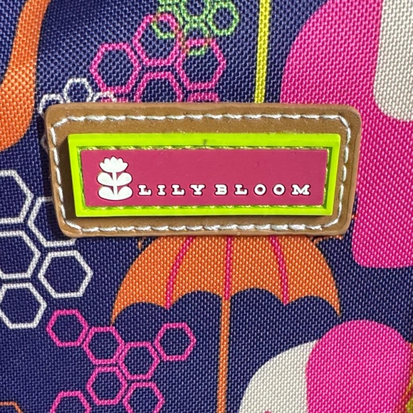 Lily Bloom Colorful Elephant Print Satchel. - Picture 2 of 12